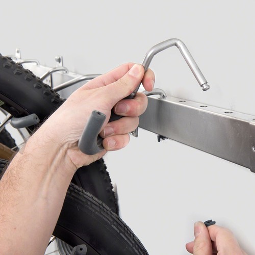 Delta Heavy Duty Track Rack Wandhalterung Fahrradträger - 4-Fahrräder, silber - Bild 3 von 7