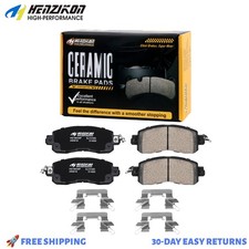 4pcs Front Ceramic Brake Pads Whardware Fit 2014-2017 Nissan Altima Leaf D1650