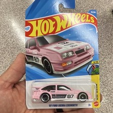 Hot Wheels HW Euro 1987 Ford Sierra Cosworth Pink 1:64 Diecast Unopened Box