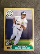 2022 Topps Series 1 - 1987 Topps 35th Anniversary Rickey Henderson #T87-84