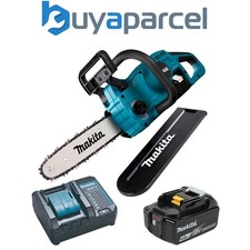 Image of Makita DUC307ZX2 18v LXT Cordless Chainsaw Brushless 300mm 12" 1x 4.0Ah Battery