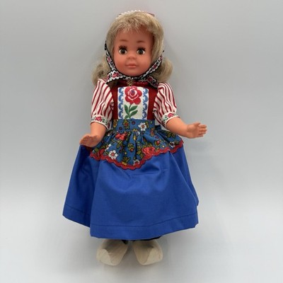 Vintage Beja Ede Holland 10.5 Costumed Dutch Doll with Wooden Shoes