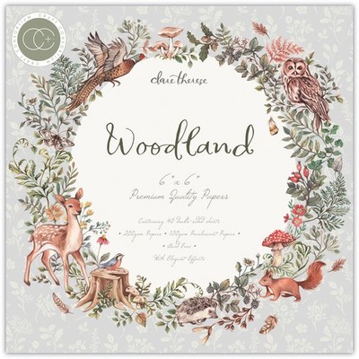 Craft Consortium Double-Sided Paper Pad 6''X6'' 40/Pkg-Woodland