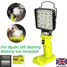Torch for Ryobi 18V Batteries, LED Work Light Portable for Camping Garage UK
