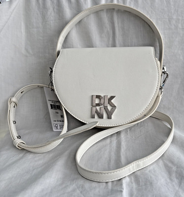 DKNY Sana Flap Crossbody or Satchel Marshmallow White Color NWT $158