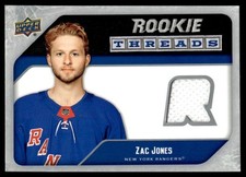 2021-22 Upper Deck Rookie Threads Retro Zac Jones New York Rangers #RT-ZJ