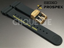 Seiko Prospex Tuna SBBN051 S23635J1 / 7C46-0AR0 22mm Black Silicone Watch Strap