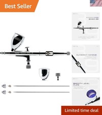 Professional Airbrush Gun: Easy Clean, Intricate Detail 0.35 0.5 mm Nozzles