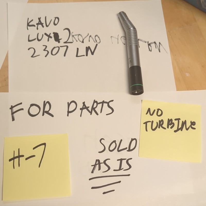 KaVo INTRAflex LUX 2 2307LN Air Motor Handpiece For Parts/Repair  No Head H7
