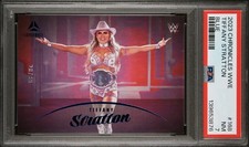 2023 WWE Panini Chronicles Luminance Tiffany Stratton BLUE #/99 PSA 7