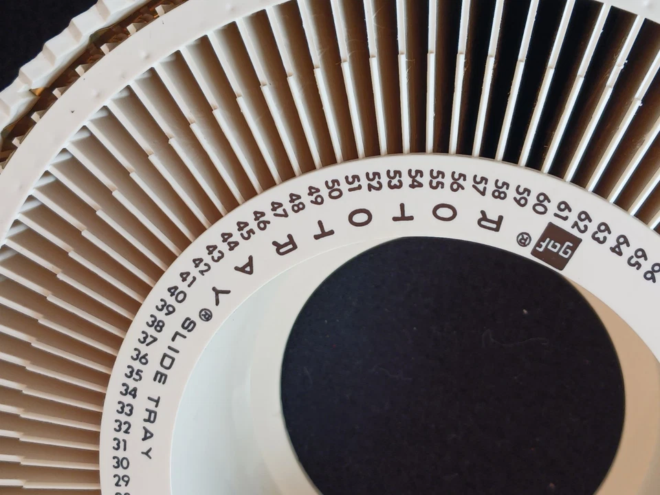 Lot Of 2 Sawyer's Rototray Rotary Projector Slide Tray 100 2x2 GUC - Image 4 of 4