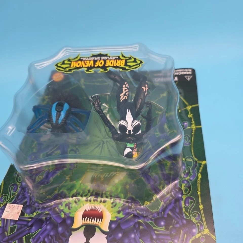 Marvel Spider-Man Bride of Venom Along Came a Spider Figura Toy Biz 1997 Nuevo Foto 3 de 4