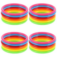 24PCS Kids Bangle Bracelets: Candy Color Bangles Plastic Bracelets - Kids Party