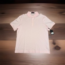 G/Fore G4 NWT Men's Large Polo Shirt Blush Pink GMP000135 Logo NWT 160