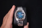[Serviced] Rare Vintage 1973 Seiko 5 Actus SS Blue Dial 23 Jewels 6106-7590