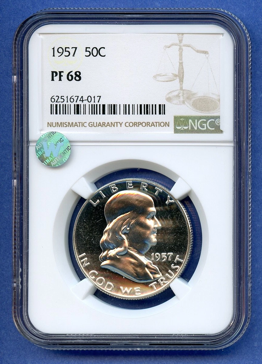 PR 68 Graded 1957 Franklin Half Dollars (1948-1963) for sale | eBay