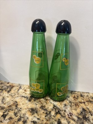 Vtg Faygo Up-Town Soda Pop Salt & Pepper Shakers 6'' L 