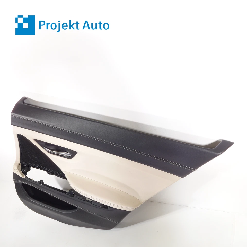 13-19 原始设备制造商宝马右后门面板单个美利奴白金/黑色 ZBC8 F06 — 第 2/4 张图片