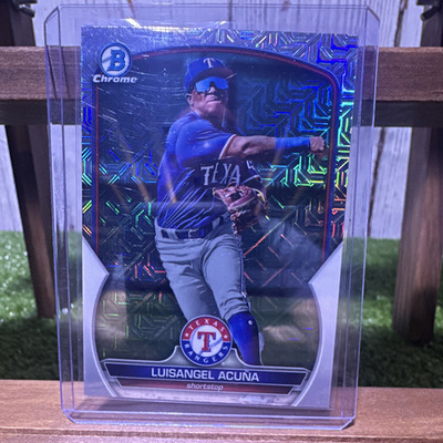 Luisangel Acuña 2023 Bowman Chrome Prospects Mojo Refractor #BCP-230 Rangers