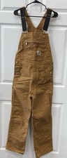 Carhartt Relaxed Fit Overall Brown 30x30 Workwear Style Durable Warm R01M Duck