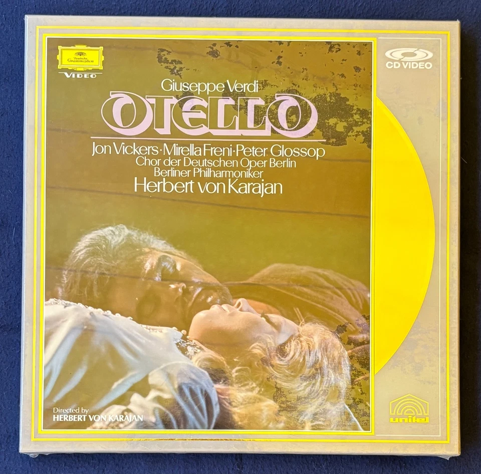 Giuseppe Verdi Otello Karajan CD Video LaserDisc Deutsche Grammophon 1987 - Bild 2 von 4