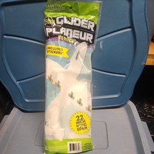 Foam Glider Airplane Easy Assembly 22 Inch Wing Span Stickers Plane