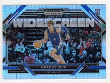 2023-24 Panini Prizm Draft Picks Gradey Dick #7 Widescreen Hyper RC Jayhawks