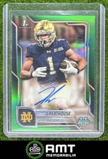 Jaden Greathouse Auto 2025 Bowman Chrome University 70/99 Prospect Green