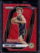 Johnny Furphy 2024-25 Panini Prizm Monopoly #60 Red Wave Prizm Rookie