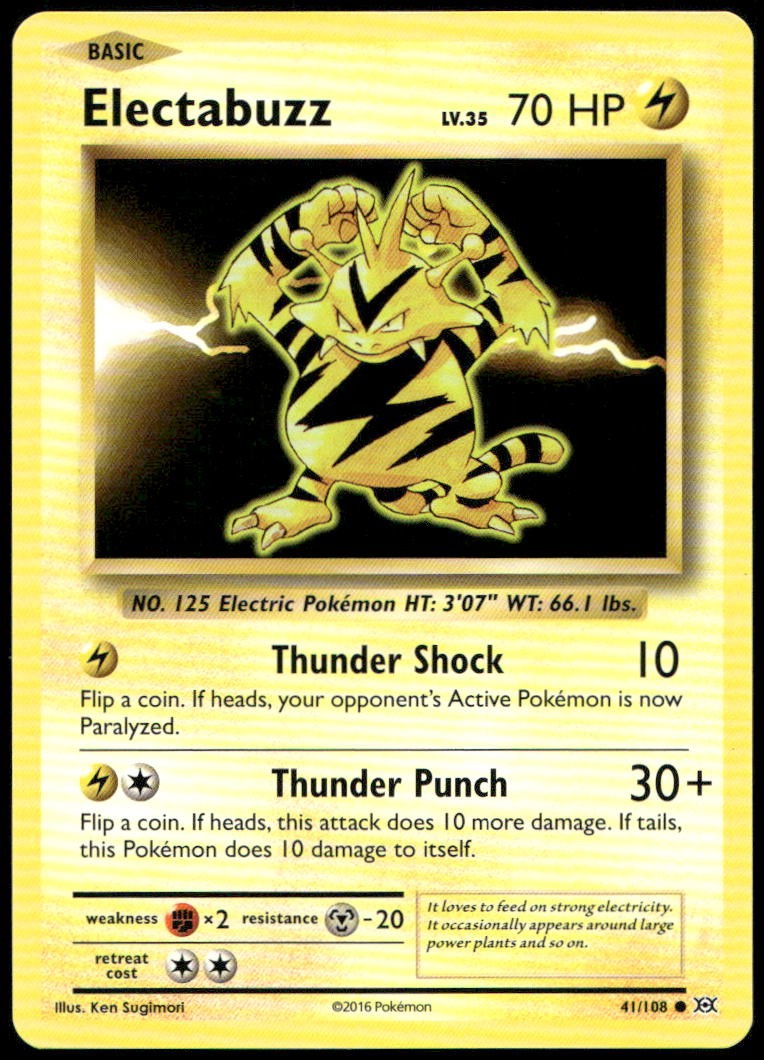 Electabuzz Common XY - Evolutions 41/108 NM