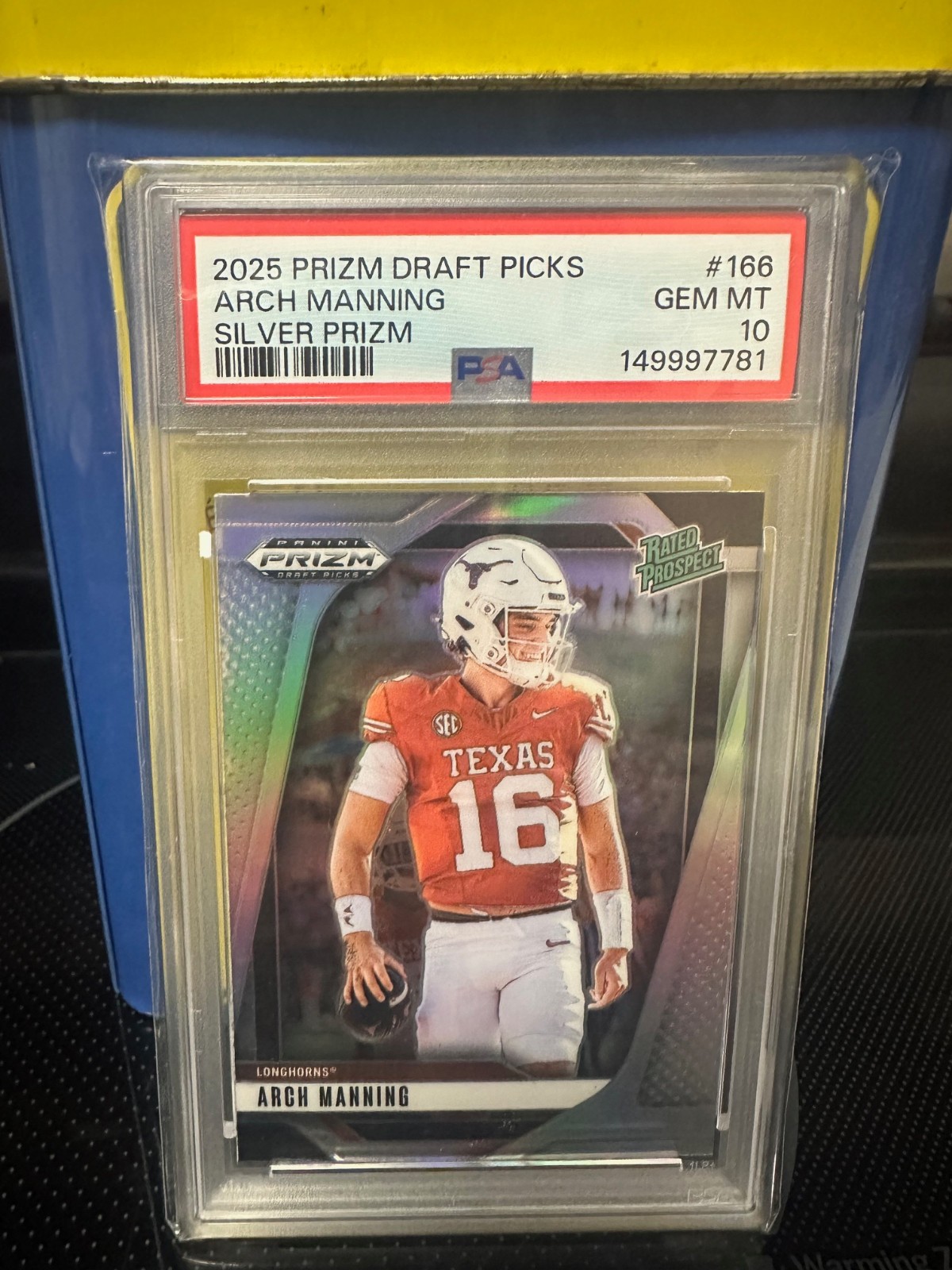 2025 Panini Prizm Draft Picks - Arch Manning #166 Silver Prizm PSA 10