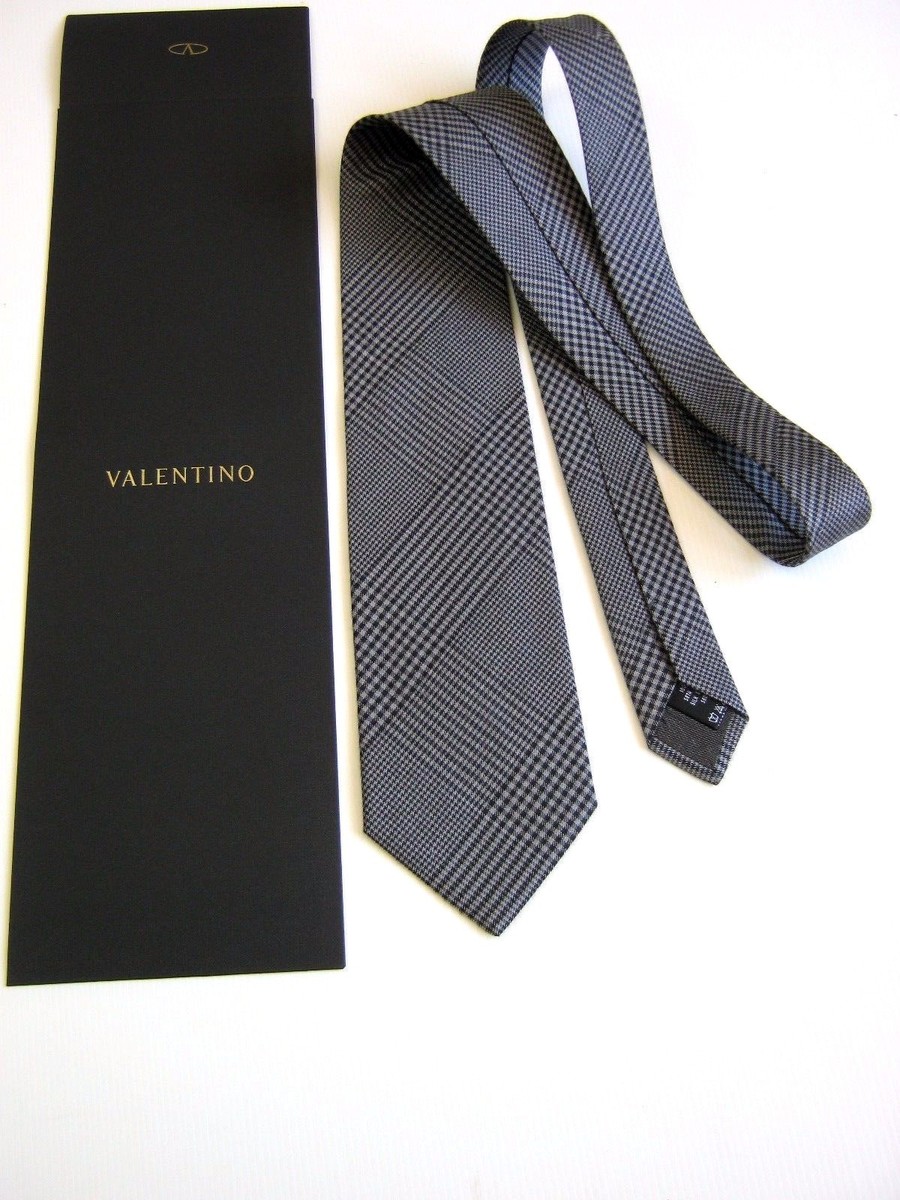 Cravate Valentino 100% Soie - Beige - Fabriquée En Italie - Neuf Avec étiquettes