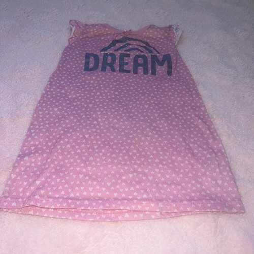 Pink Toddler Girls Just One You By Carter’s Size 4T Rainbow Dream Pajama Dress - Picture 3 of 8