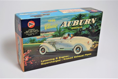 Pyro 331 1/25 Scale 1935 Auburn Speedster Boat Tail Open Box Plastic Model Kit