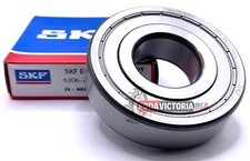 SKF 6306 ZZ DEEP GROOVE BALL BEARING, METAL SHIELDED 30X72X19 mm