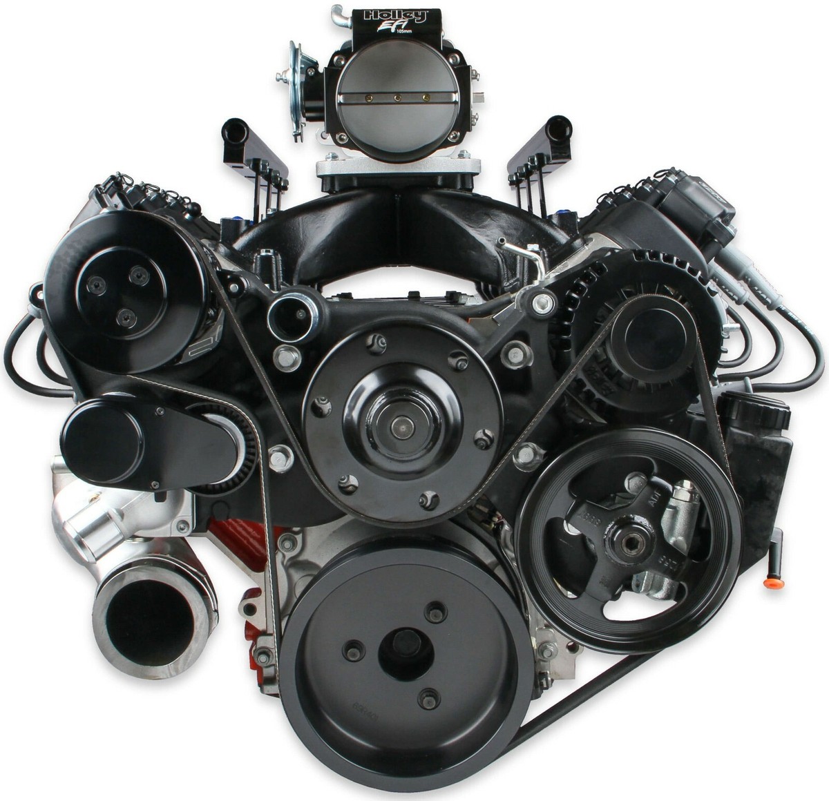Holley GM LS Mid Mount Complete Accessory Kit 20-180BK - Black Holley GM LS Mid Mount Complete Accessory Kit 20-180BK - Black