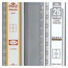 22 Prinz/Scott CLEAR Mounts 215 x 26 FREE U.S. Shipping w/$50 Order