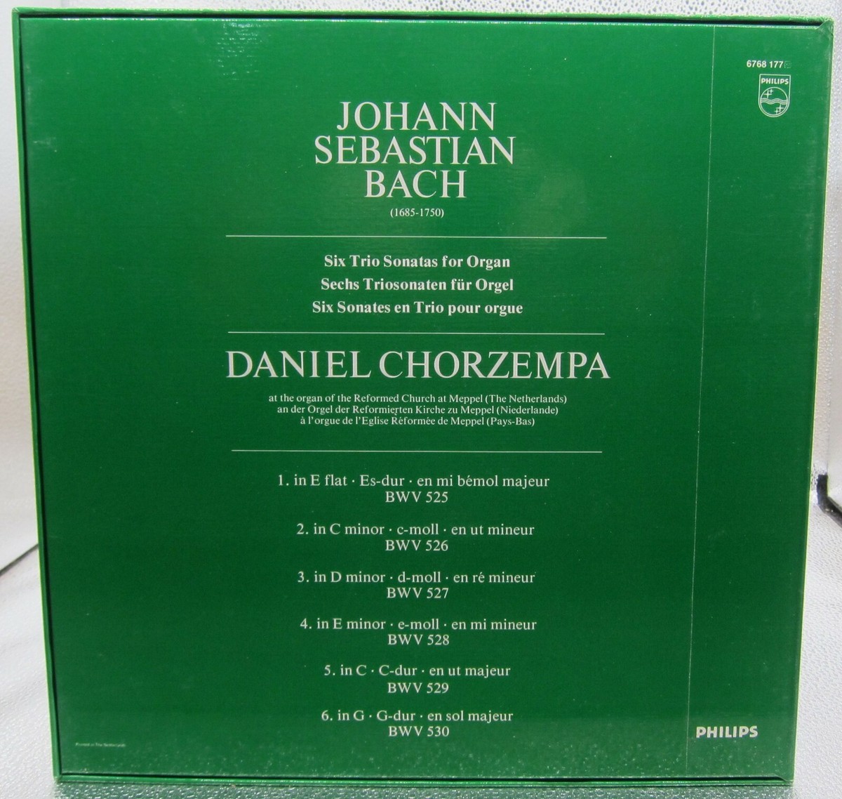 Bach Die 6 Triosonaten - Daniel Chorzempa -BWV525-530 Philips 2 LP