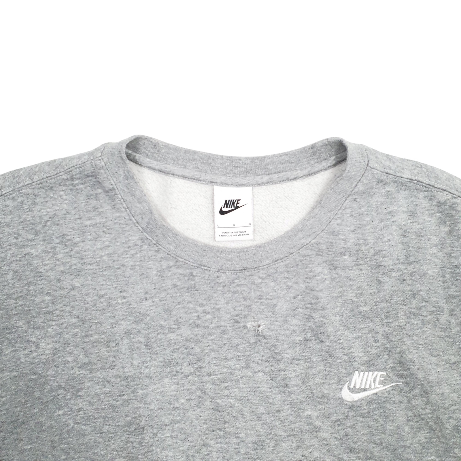 NIKE Crewneck Cotton Blend Jumper Sweatshirt Mens L image 2