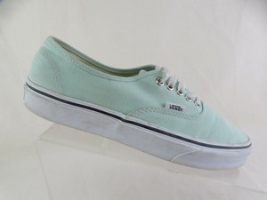 gray and mint green vans