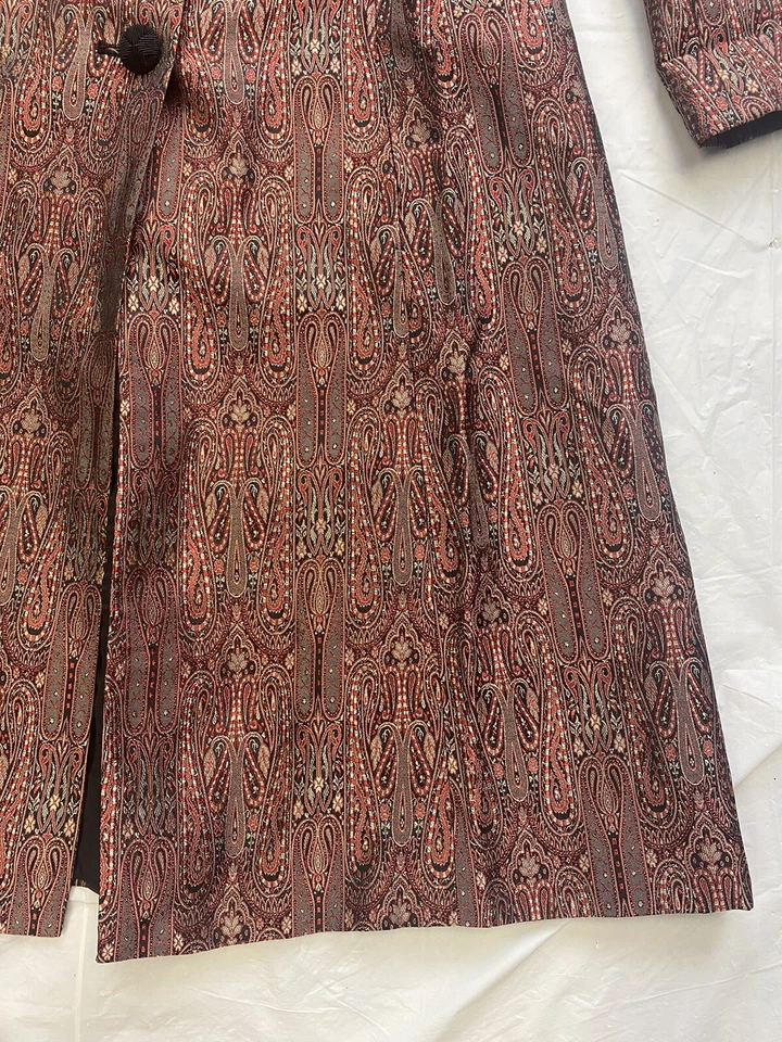 Gabardina de mujer Neiman Marcus larga talla grande estampado cachemir Foto 2 de 4