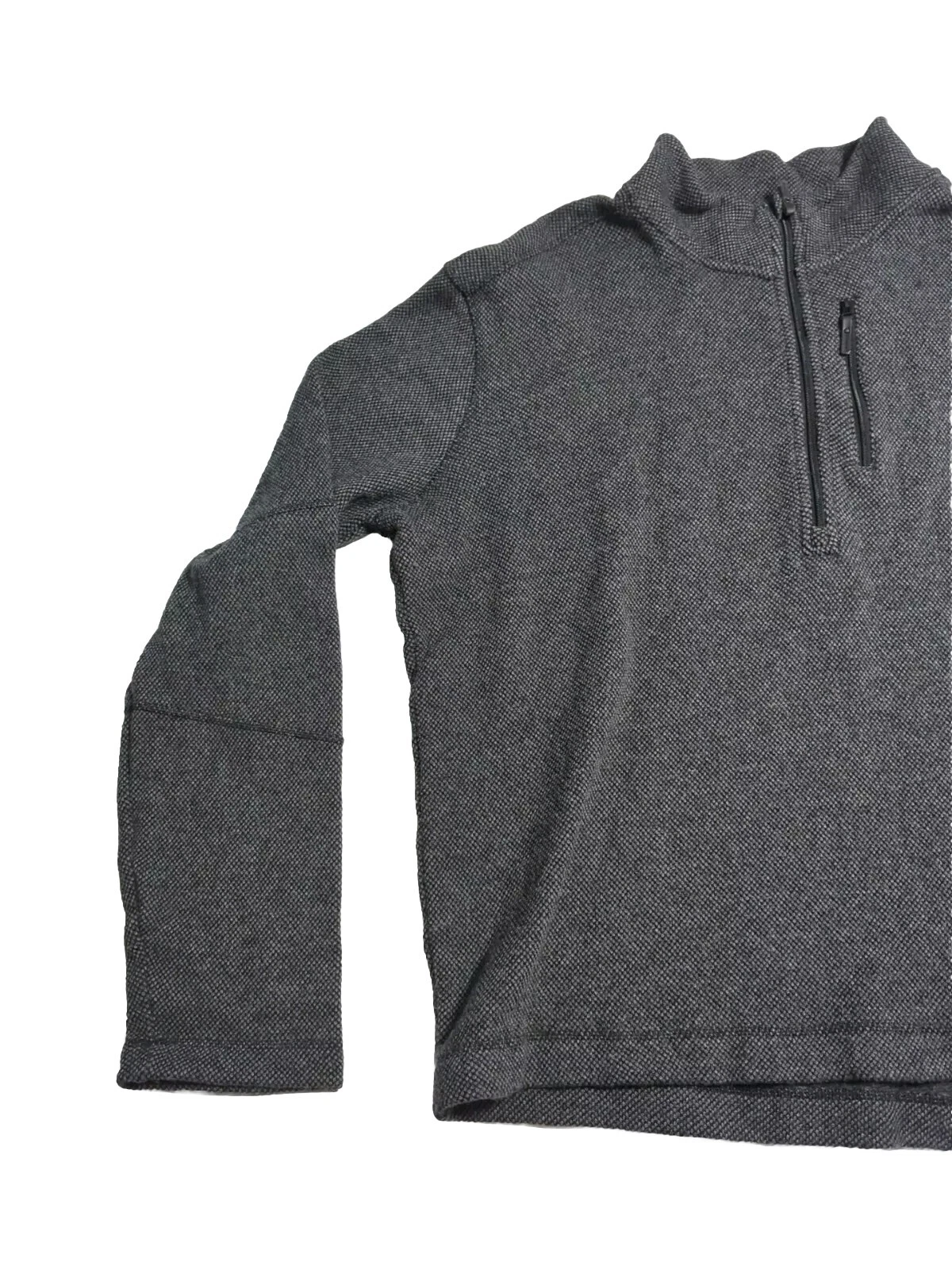 smartwool heritage trail 1/2 zip fleece wool blend sweater