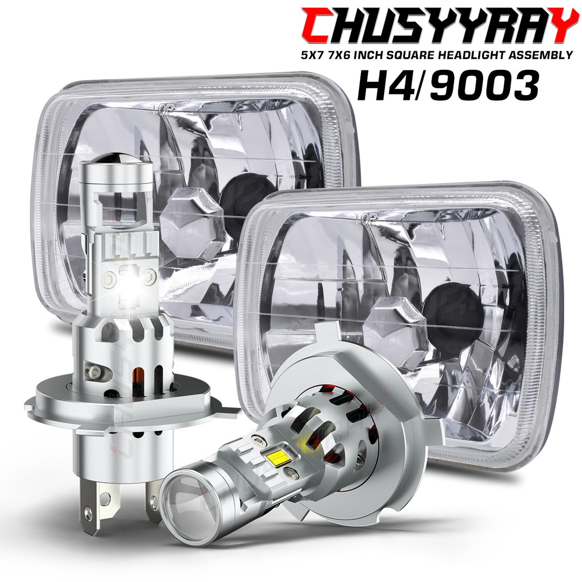 Fari Alti/bassi LED Per Auto Kit 2 Fanali LED 5x7/7x6 Pollici Per Toyota Pickup 82-95 E Tacoma 95-97 - Hi/Low Beam DRL Kit Fari 5x7 Pollici LED - Foto 11