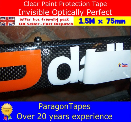 3m x 50mm Helicopter Bike Frame Protection Tape Shield clear Fixie Gravel TT BMX - Picture 7 of 21