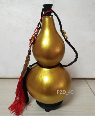 Natural Pyrograph Gourd Portable Water Glass Wine Gourd Home Craft Gift - 06