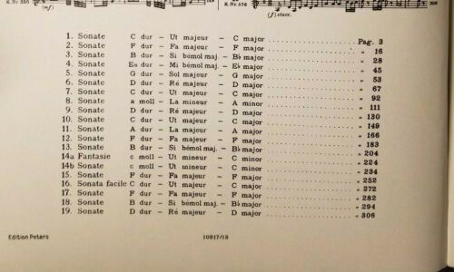 MOZART Klavier-Sonaten I 165 Pages Classical Music - Picture 2 of 5