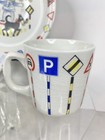 Vtg 3pc Set STAVANGERFLINT Ceramic Plate Bowl Mug Children School Cat Norway MCM — photo 7
