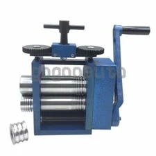 3’’(80mm) Rolling Mill Machine 2 Roller Jewelry Press Tableting Flat ½ Round