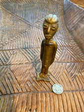 Figurine Baule africaine en bronze laiton