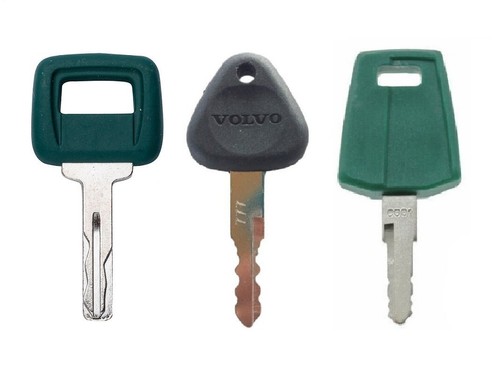  3er Set Volvo Schlüssel - Schwerlastschlüsselsatz mit Laser - Baggerlader LKW - Bild 1 von 6